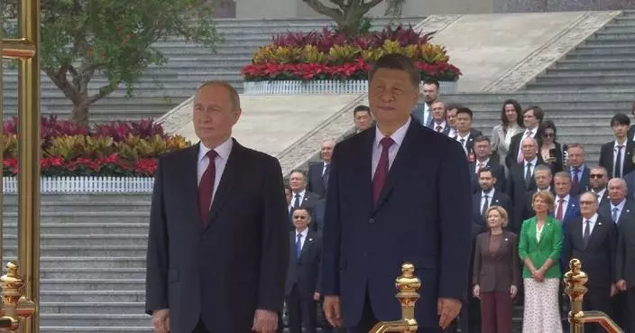 Xi holds welcome ceremony for Putin