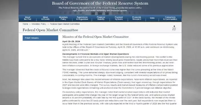 Latest Fed meeting minutes show concerns over inflation, Middle East situation impact