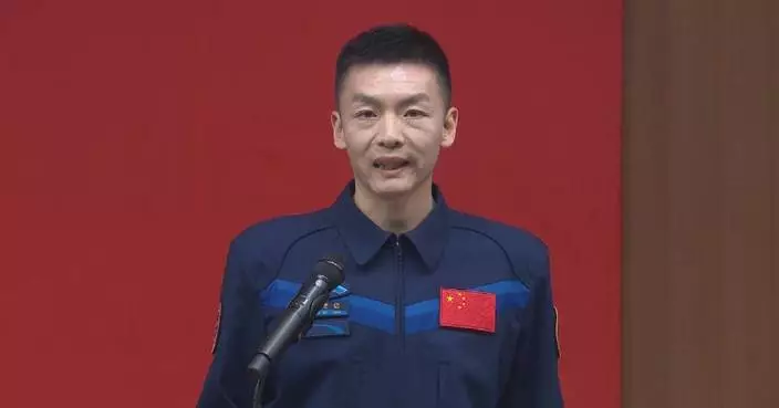First-time astronaut shares dream-to-reality journey with press