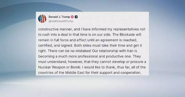 Trump says U.S. will not “rush into a deal” with Iran