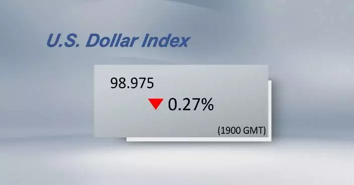 U.S. dollar ticks down
