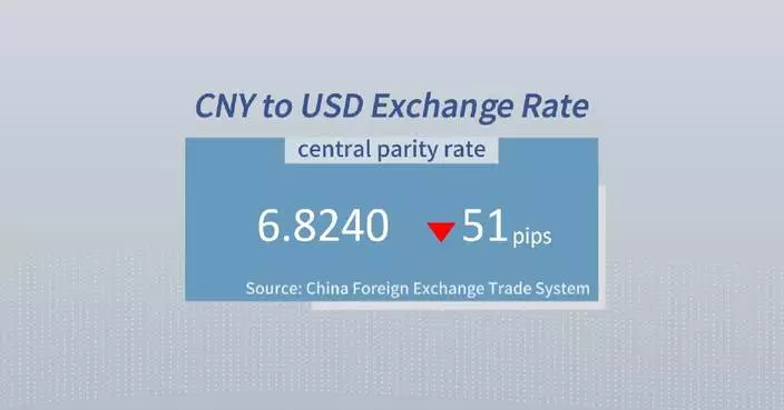 Chinese yuan strengthens to 6.8240 against USD Thursday