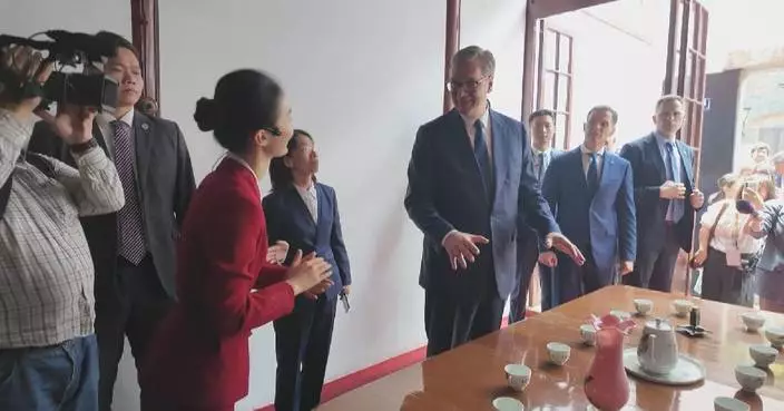 Serbian President Vucic visits birthplace of CPC