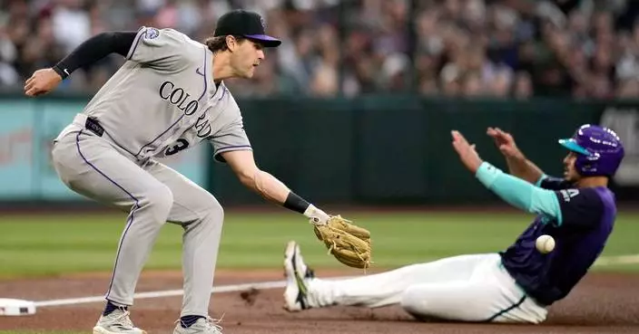 Stevens, Rumfield help Rockies rally past Diamondbacks for a 3-2 win