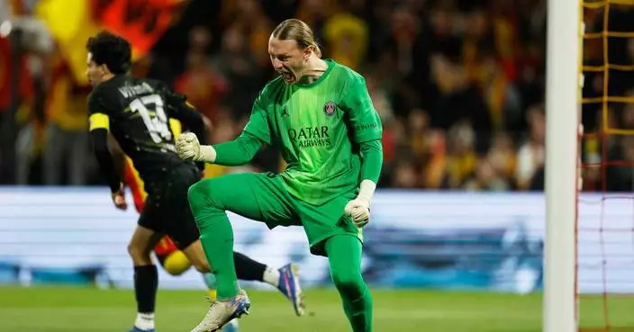 Paris Saint-Germain clinches league title with 2-0 win over closest rival Lens