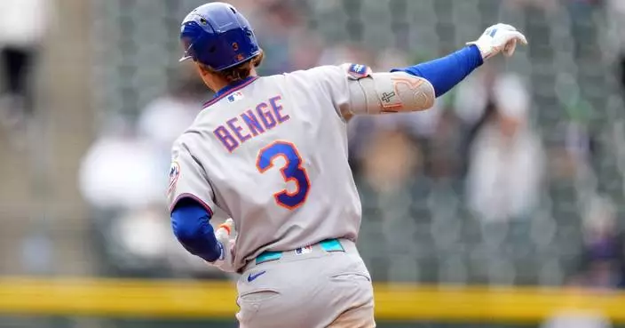 Benge and Vientos lead the Mets to a 4-2 victory over the skidding Rockies in early start