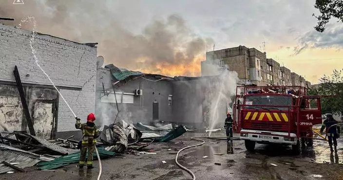 Russia pounds Kyiv with missiles and drones, shaking city center and injuring 10