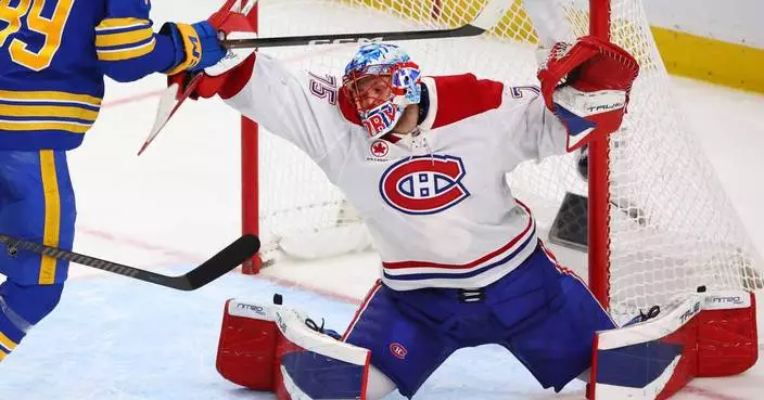 Canadiens goalie Dobes delivers on coach’s faith by rebounding from tough start in win over Sabres