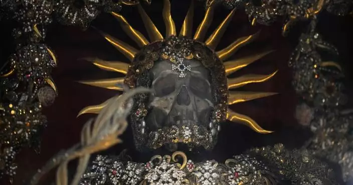 Elaborately decorated skeletons in Catholic churches across Bavaria take some visitors by surprise