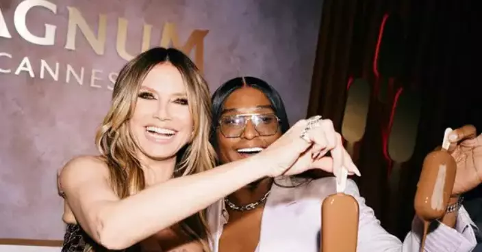 HEIDI KLUM AND LAW ROACH PARTY WITH ADRIANA LIMA, HALSEY, STEPHEN LIBBY AND LUCIEN LAVISCOUNT TO CELEBRATE THE LAUNCH OF THE HOUSE OF MAGNUM®