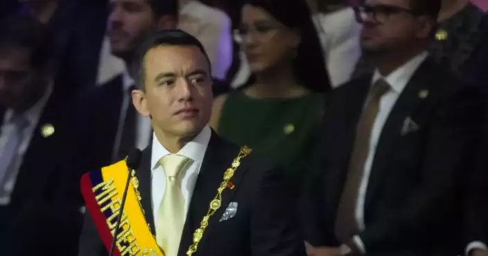 Ecuador’s president touts US-backed crime-fighting efforts and vows to keep hunting down criminals