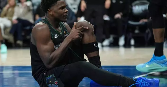 Wolves say Edwards is questionable for Game 1 despite knee injury