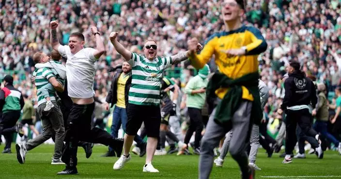 Scottish soccer chiefs 'utterly condemn' field invasion in dramatic Celtic-Hearts title decider