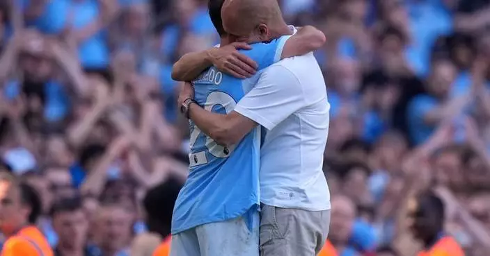 Pep Guardiola fights back tears and says goodbye as Man City fans implore him to stay 10 more years