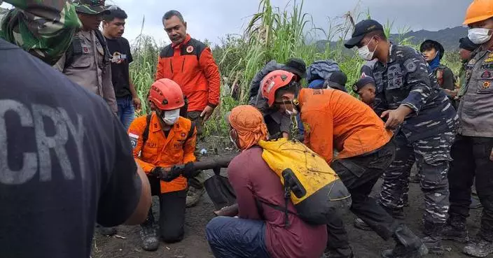 Bodies retrieved from Indonesian volcano after eruption kills 3 hikers