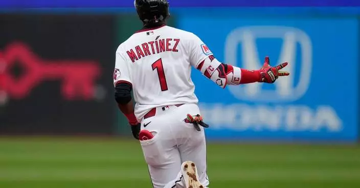 Angel Martinez homers, Guardians strike out 13 and top Angels