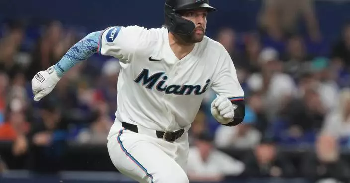 Marlins beat the Orioles 4-3 on a 9th-inning throwing error to avoid series sweep