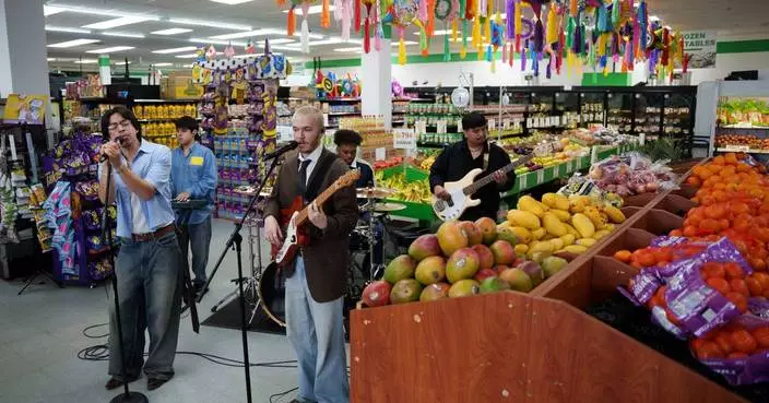 A Latino grocery store in Delaware turns its produce aisle into a music stage