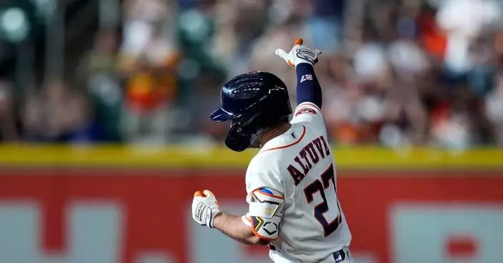 Astros’ Jose Altuve set for MRI after awkward swing leaves him with left side soreness