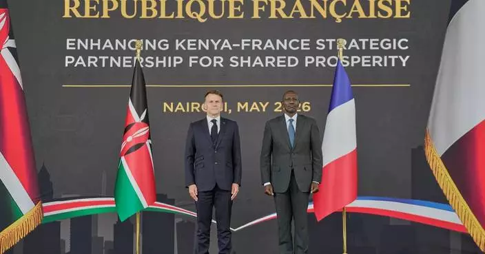 Changing geopolitics are in focus as France’s Macron kicks off Kenya visit for an Africa summit