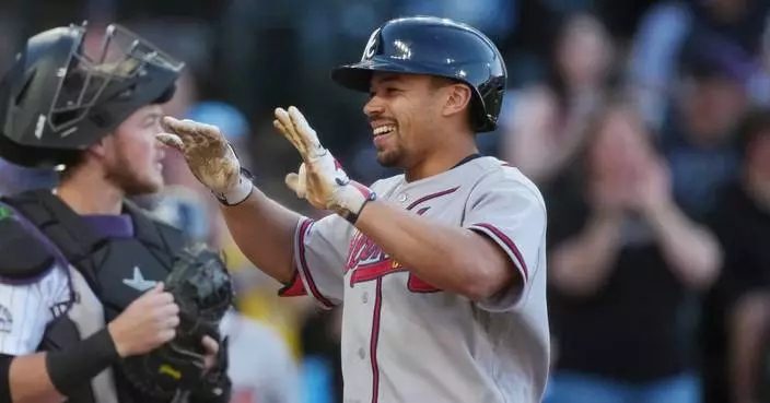 Drake Baldwin powers Braves past Rockies 9-1 as Chris Sale dominates again