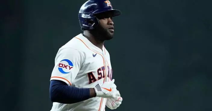 Yordan Alvarez hits 1 of Astros’ 4 homers off Rangers’ Jacob deGrom in 4-1 win