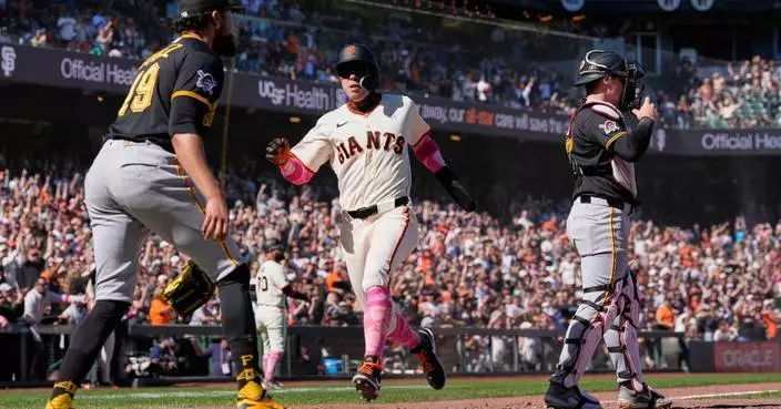 Jesús Rodríguez’s RBI single helps the Giants rally to beat the Pirates 7-6 in 12 innings