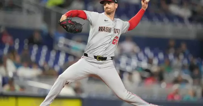 Griffin strikes out season-high 9 and Young homers to lead Nationals past Marlins 3-2