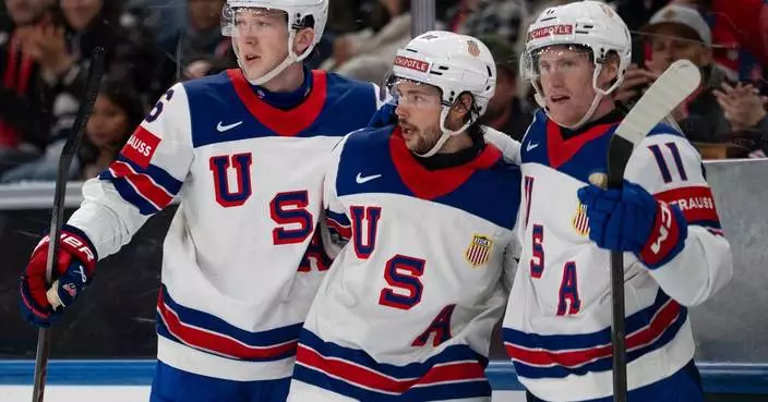 Defending champs US rebounds from a loss to Switzerland by beating Britain 5-1 at ice hockey worlds
