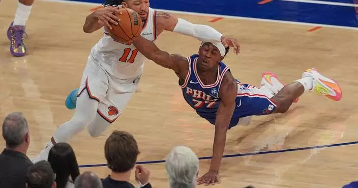 Knicks crush the 76ers 137-98 to start the second round and keep up a historic postseason roll