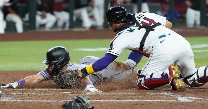 Corbin Carroll lines RBI single in 9th, Diamondbacks knock off Rockies 2-1 for 5th straight win