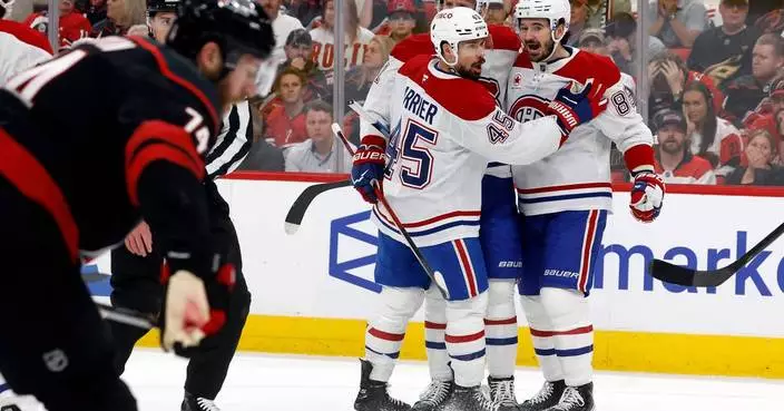 Canadiens pounce on Hurricanes early in 6-2 win to open Eastern Conference Final