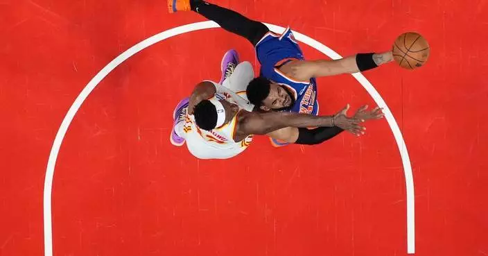 Daniels, Robinson ejected after fight, Knicks’ 47-point halftime lead vs Hawks sets NBA playoff mark