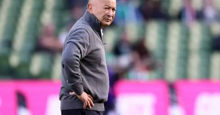 Japan suspends rugby coach Eddie Jones for 4 games for verbally abusing match officials