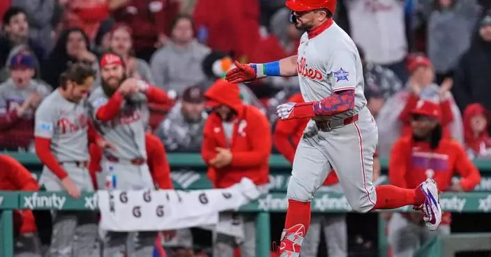Kyle Schwarber’s MLB-leading 18th homer lifts Phillies past Red Sox 3-1
