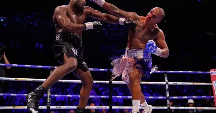 Dubois shakes off knockdowns and stops Wardley to win WBO heavyweight title
