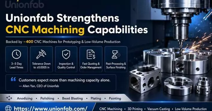 Unionfab Expands CNC Machining Support in Germany, the U.S. and Canada
