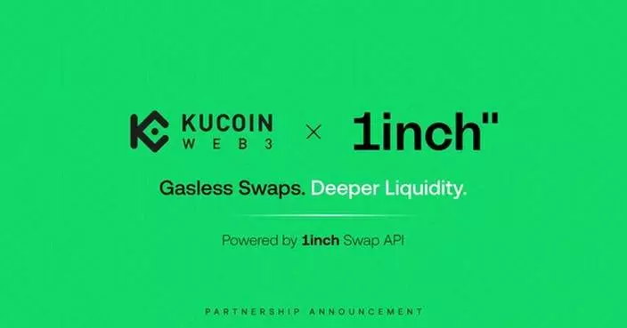 KuCoin Web3 Wallet Integrates 1inch Swap API to Power Gasless, MEV-Protected RWA Swaps