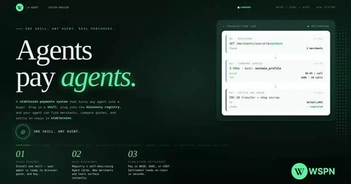WSPN Launches W Agent: A Stablecoin Payment Skill Built for the AI Agent Economy