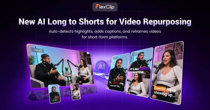 FlexClip Unveils AI Long to Shorts, Helping Creators Repurpose Long Videos into Viral-Ready Clips