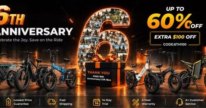 JasionBike Kicks Off 6th Anniversary Celebration with Savings, Gifts, and Giveaways