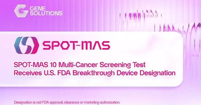 FDA Breakthrough Device Designation Marks Major Milestone for Gene Solutions' SPOT-MAS 10 Multi-Cancer Screening Test