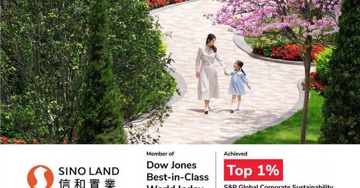 Sino Land Recognised Among Top 1% in China Real Estate Development Sector for ESG Performance