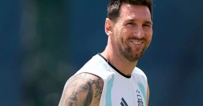 Lionel Messi celebrates his 39th birthday with Argentina teammates during a joyful World Cup