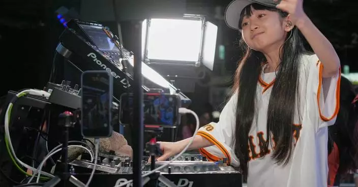 Japan’s DJ Rinoka bobs to the beat as a child prodigy techno artist
