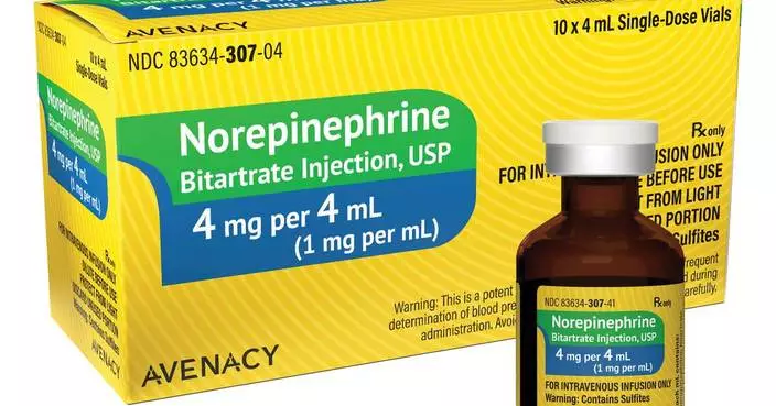 Avenacy Announces Launch of Norepinephrine Bitartrate Injection, USP in the U.S. Market