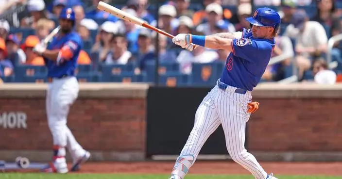 A.J. Ewing’s big game lifts the Mets over the Braves 8-1 for a series win