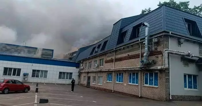 Clouds of black smoke rise over Moscow after Ukrainian drones hit an oil refinery