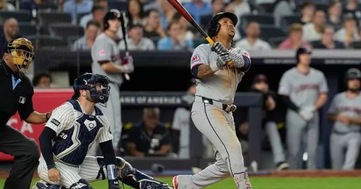 Ramírez leads the way again as Guardians hit 3 homers off Cole in 5-4 victory over Yankees
