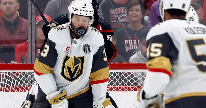 Brayden McNabb knocked out of Stanley Cup Final Game 2 after taking a puck to the face